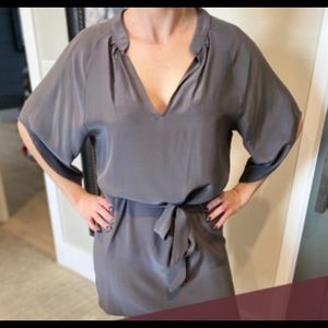 Lovely grey silk mini dress